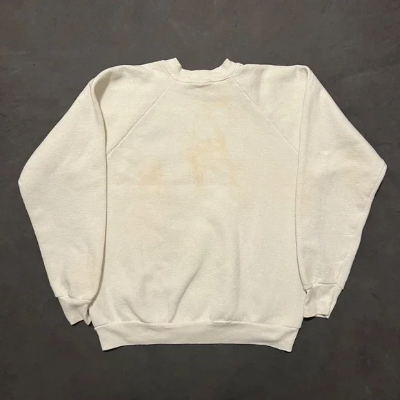 Vintage 1987 JOHN‎ MELLENCAMP The Lonesome Jubilee Size Large White Sweatshirt - Picture 2 of 16